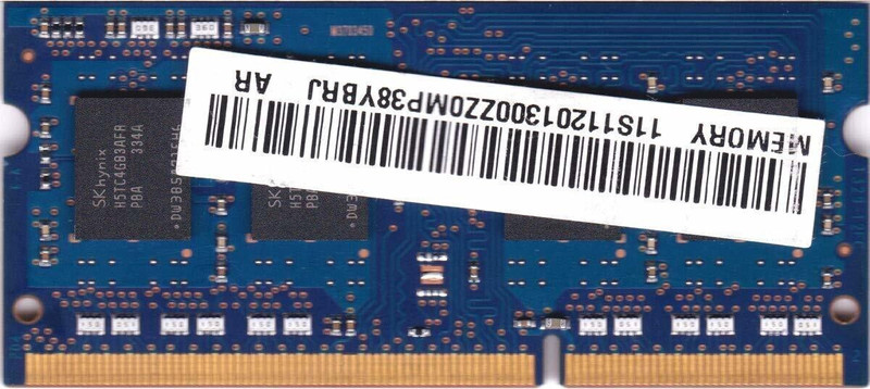 Hynix 12800 DDR3 4 GB Laptop (Hynx 4 GB DDR3 RAM For Laptop)(Blue)