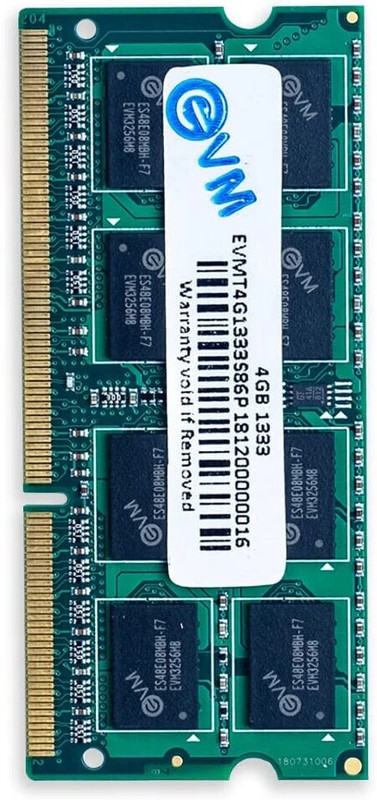 EVM 4GB 1333MHz DDR3 4 GB Laptop DDR3 (EVMT4G1333S86P)(Black)