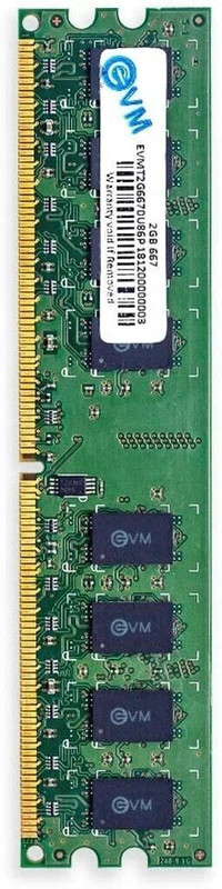 EVM Desktop RAM DDR2 2 GB PC DDR2 (EVMT2G6670U86P)(Green)