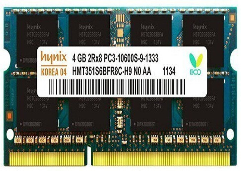 Hynix 10600/1333 DDR3 4 GB Laptop 4gb ddr3 ram (10600s)(Green)