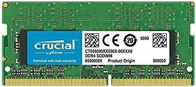 Crucial 8GB DDR4-2666 Mhz SODIMM DDR4 8 GB (Single Channel) Laptop DRAM or (8GB DDR4-2400 SODIMM)(Green)