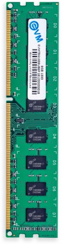EVM 8GB DDR3 1600Mhz Long-DIMM DDR3 8 GB (Dual Channel) PC DDR3 (EVMT8G1600U86P)(Black)