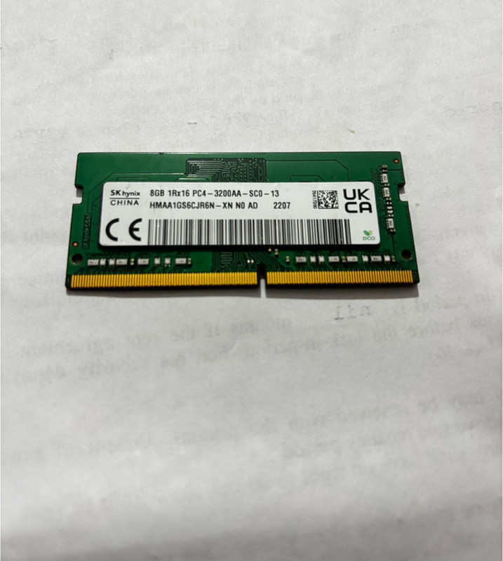 Sk Hynix PC-3200AA DDR4 16 GB (Dual Channel) Laptop (3200AA)(Green)