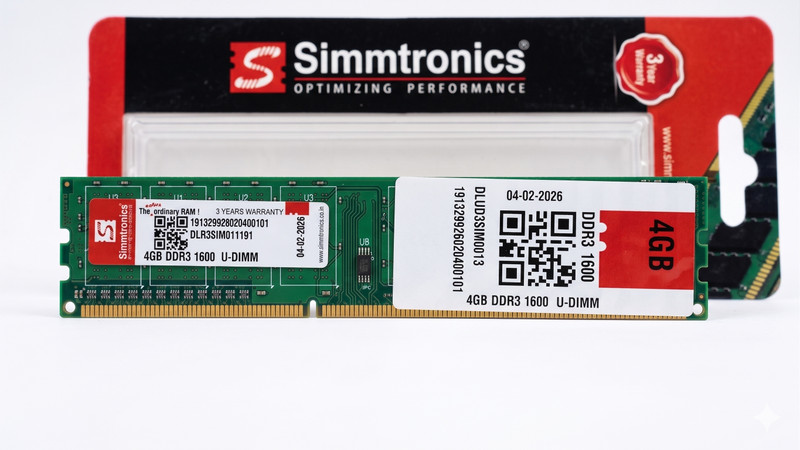simtronics DDR3 DDR3 4 GB (Single Channel) PC, Server RAGULER (SIMMTRONICS DDR3 4GB 1600 MHz PC DESKTO)