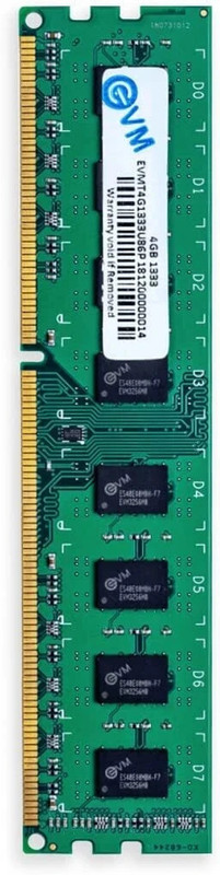 EVM Desktop RAM DDR3 4 GB PC DDR3 (EVMT4G1333U86P)(Green, Blue, Dark Blue)