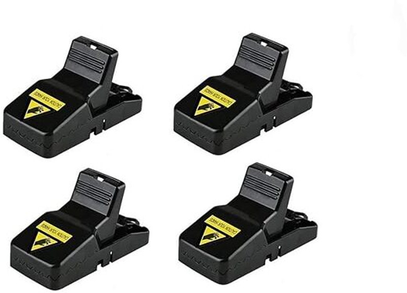 HANNEA 4Pcs Rat Traps for Home and Garden Snap Trap