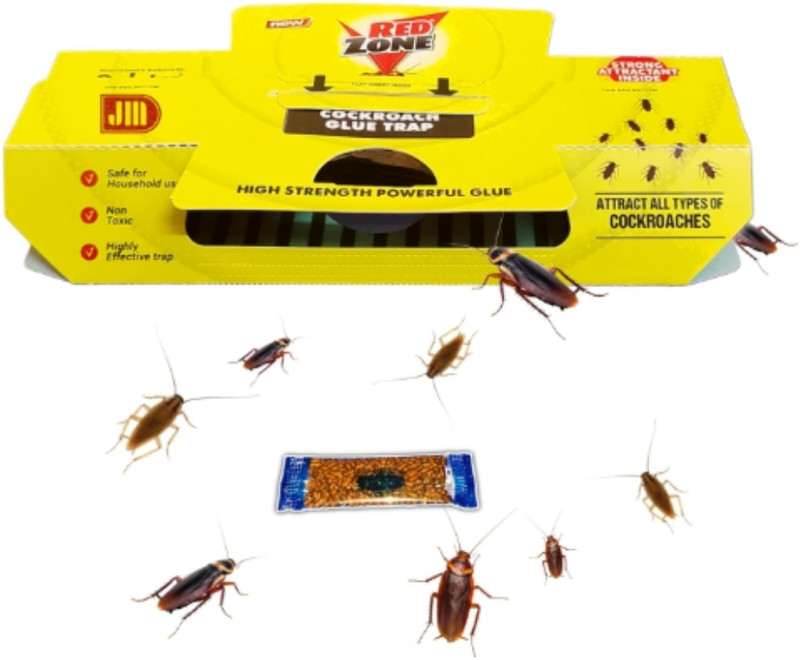 RED ZONE Cockroach/insect trap (pack of 5) with bait Live Trap