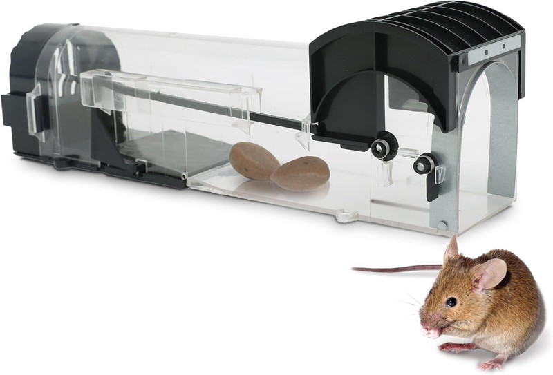 wynyc Humane Smart Mouse Trap for House Garden Patio Live Catch Snap Trap