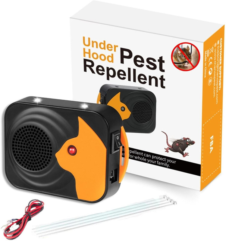 RATRONIX Ultrasound Rat Repellent Ultrasonic Rat and Rodent Repellent Device, Rat trap Electronic Trap