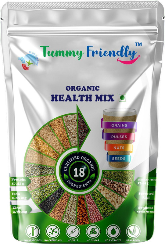 TummyFriendly Foods Certified Organic Health Mix for Kids. Health Mix for Adults. No Pesticides(800 g)