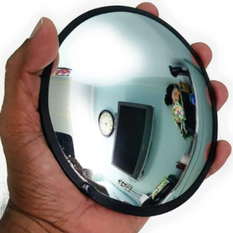 90 Degree Convex Mirror for Car Traffic parking Vaastu Mirror for Home Rearview Radar Mirror(White)