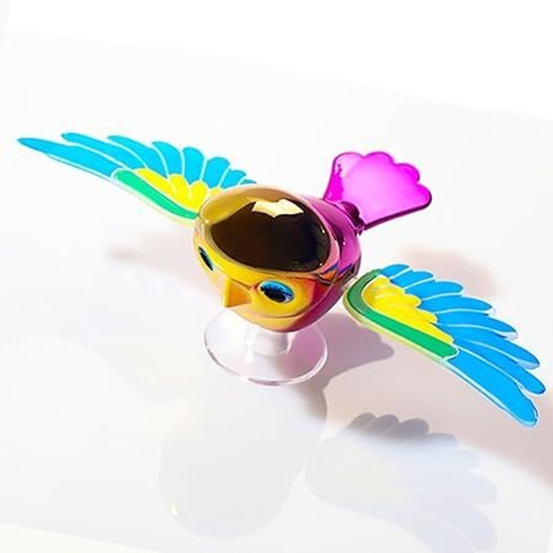 ugam store Flying Bird Car & Bike Decoration with Flapping Wings Rearview Radar Mirror(Multicolor)