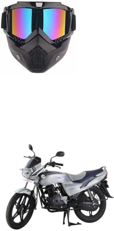 PRTEK Universal For Bike Rearview Radar Mirror(Blue)