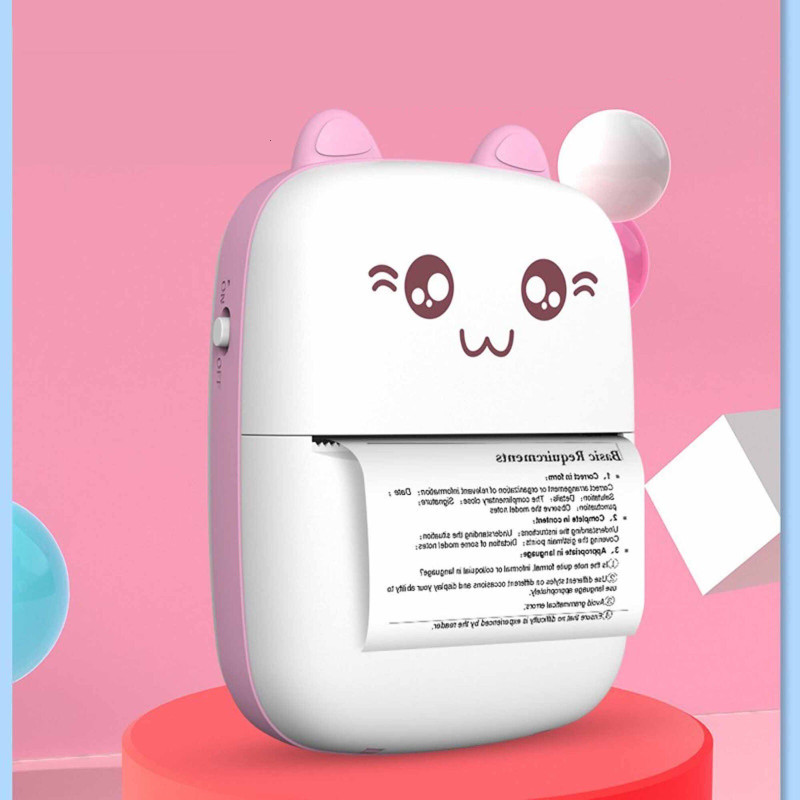 RHONNIUM Pocket Printer Portable Thermal Printing Machine Bluetooth Mini Picture Lable Thermal Printer