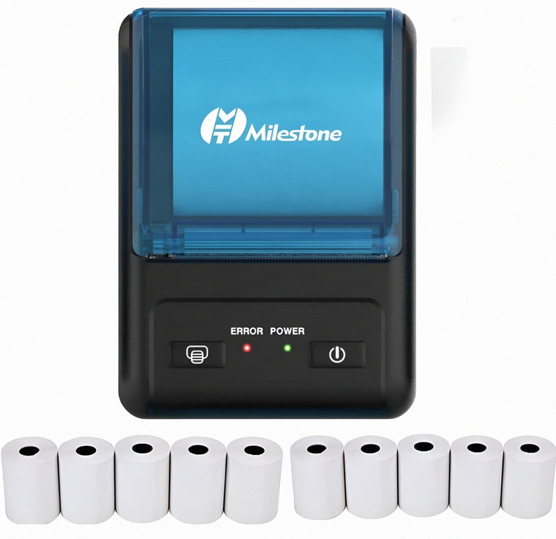 Milestone BT 58 2 Inch 58mm Thermal Bluetooth + USB Printer for Small Business Thermal Receipt Printer