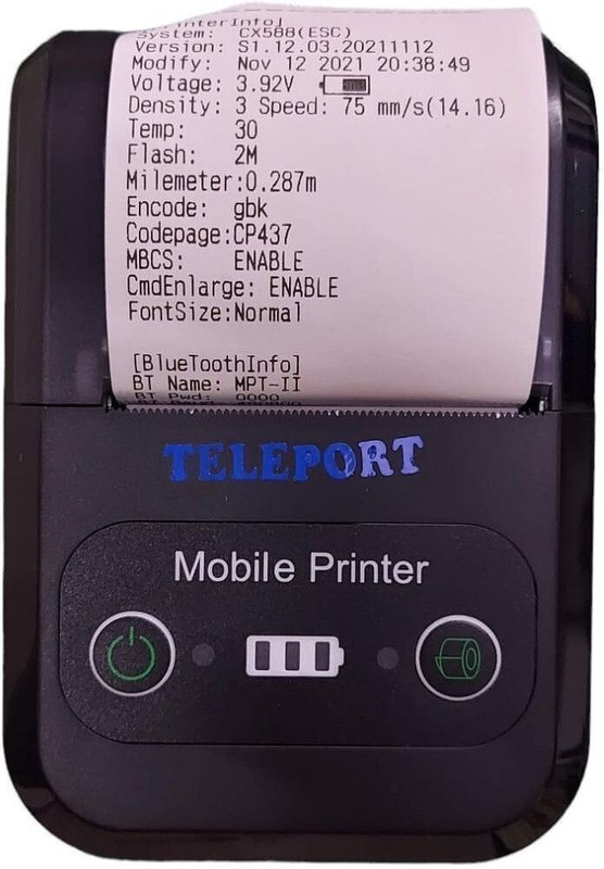 TELEPORT TMRP01 Thermal Receipt Printer