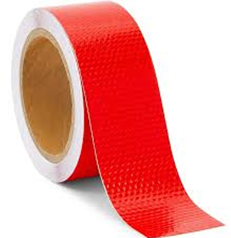 D-fix High Intensity Radium Reflective Tape Conspicuity reflective warning tape 48 mm x 3 m Red Reflective Tape(Pack of 1)