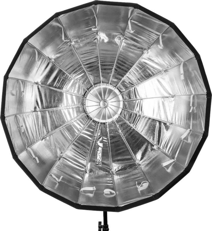 DIGITEK Beauty Dish Softbox DBDS-65S, Collapsible Lightweight Bowen Mount with Diffuser Silver Reflector Umbrella(65 cm)