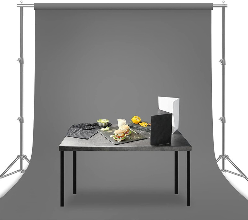 Hiffin ® 8x12 Ft, Grey Professional Backdrop for background Photography Grey Reflector Umbrella(8 cm)