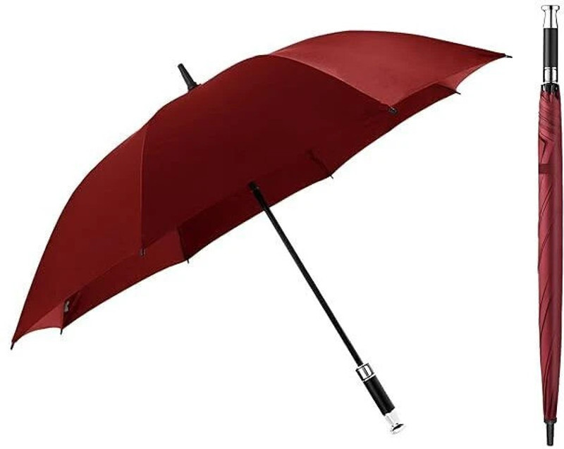 Edtepy Big Umbrella , UV Protection Auto Open Golf Umbrella Big Size for 2-4 Men Translucent Reflector Umbrella(130 cm)