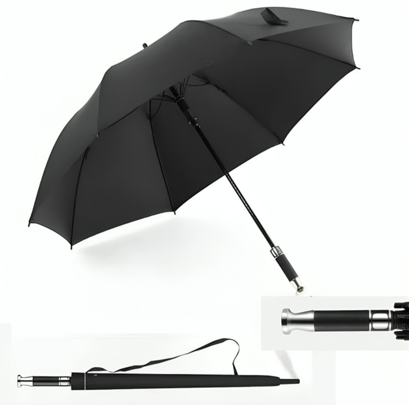 Shikshapatri RR Umbrella Large Automatic Open Straight Golf Umbrella, Sun UV Protection Translucent Reflector Umbrella(130 cm)