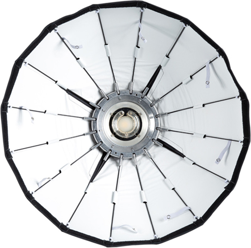 DIGITEK DBDS-65W 65cm Beauty Dish Softbox(White) Collapsible Lightweight for Photography White Reflector Umbrella(65 cm)
