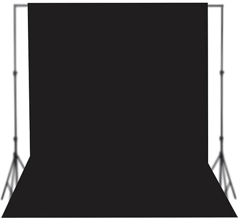 Stookin 6X9 Ft premium Black Background for Video Shoot Chromakey Screen Backdrop 200GSM Reflector