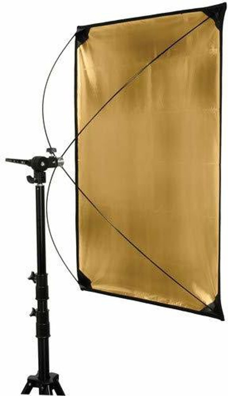 VTS Light Reflector Gold/Silver Flat Panel with 360 Degree Rotating Holding & Bag Reflector