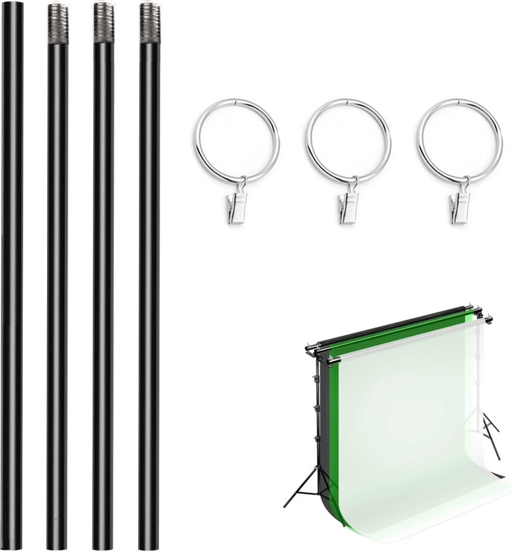 VTS 10ft/3M Background Folding Backdrop Crossbar, 1 x 3m Crossbar, 3 x Clip. Reflector