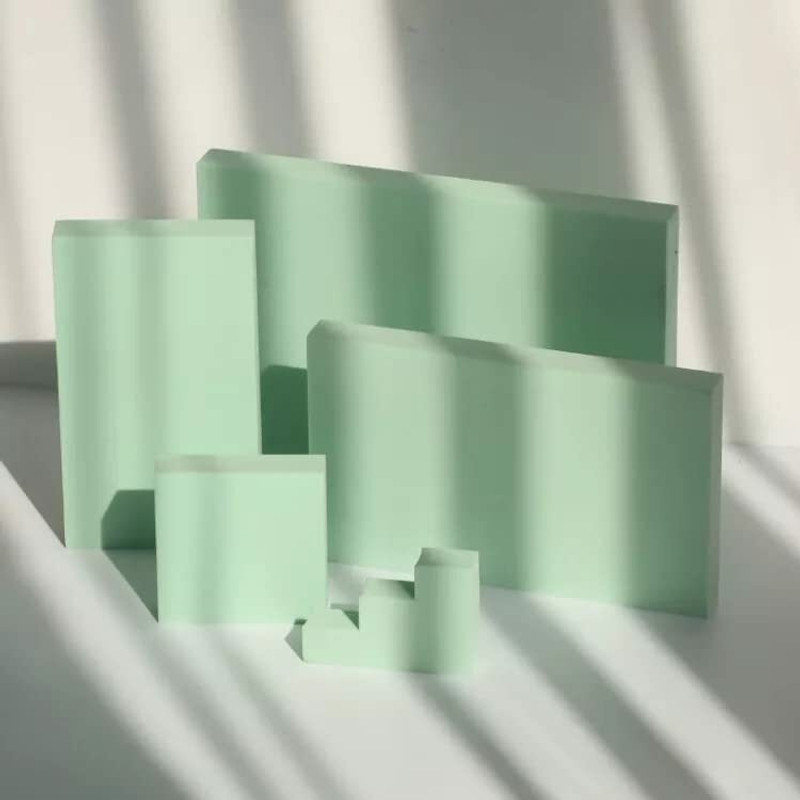 Royalkart Photography Props, Geometric Cube Photo for Perfume 5Pcs (Green) Reflector