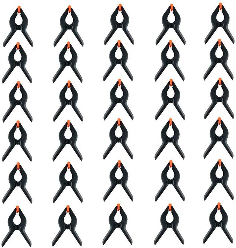 SHOPEE 30 PCS Photography Backdrop Support Spring Clamp 4.3"/11cm Heavy Duty Clip Reflector