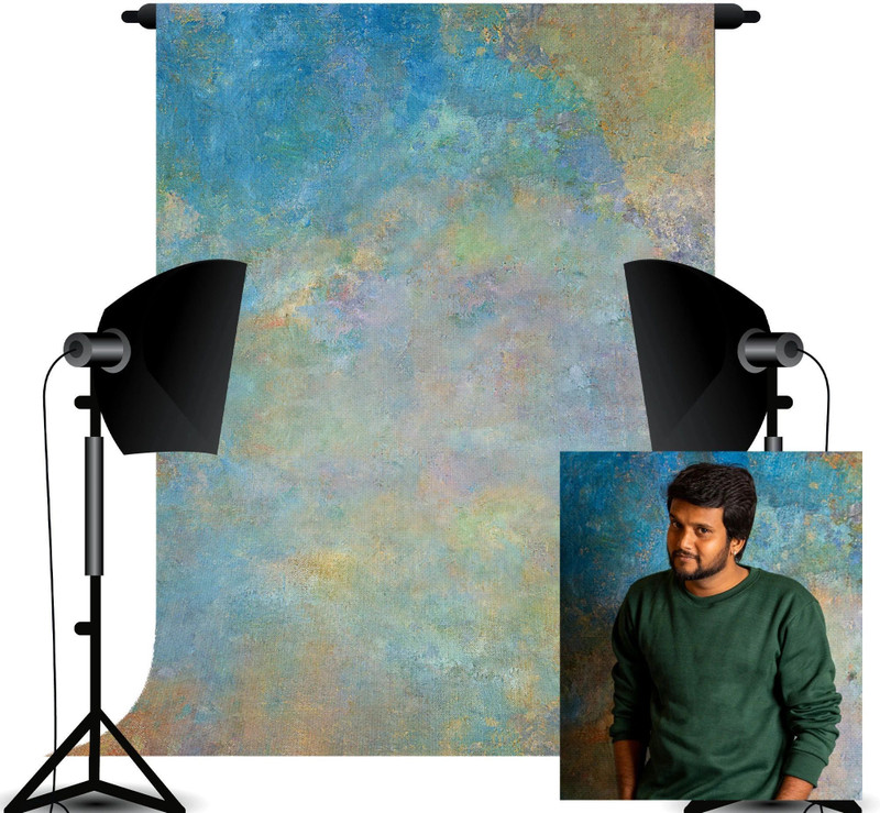 RVS STUDIOZ STUDIOZ 5x8 ft Colorful Abstract Photography Backdrop for Studio Reflector