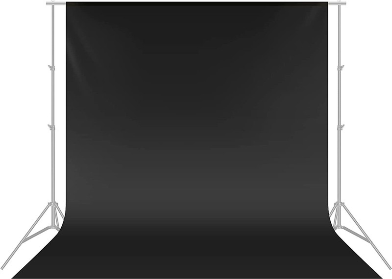 Cam cart 4Ftx8Ft Heavy Black 200GSM NON Transparent Backdrop Background For Studio Reflector