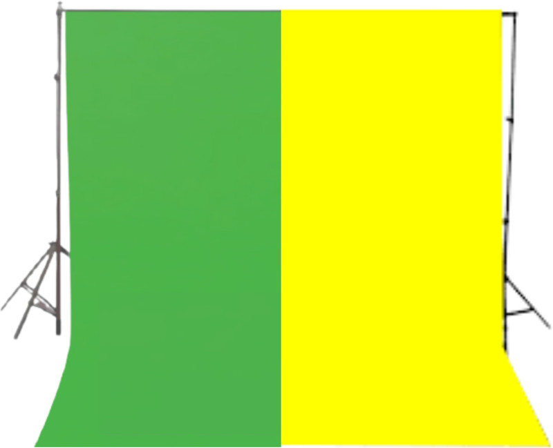 VRITASH 4X10FT (1 Green 1 Yellow) Screen Background Backdrop YouTube Videos Reflector