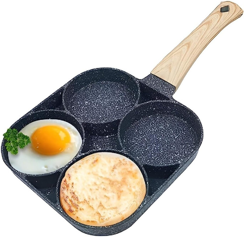 PFCREATIONPF 4 - HOLE FRYING PAN Nickel Egg Separator Set(Black, Pack of 1)
