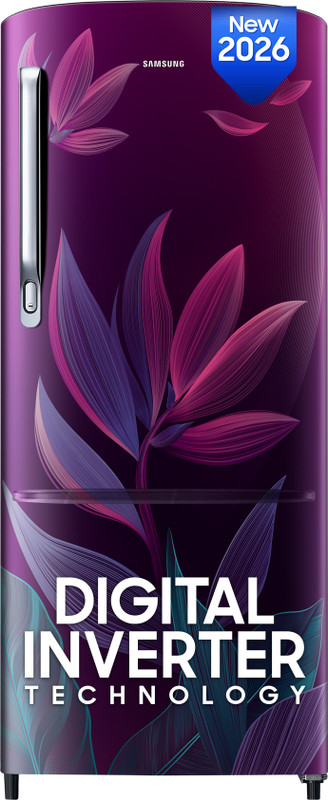 Samsung 183 L Direct Cool Single Door 4 Star Refrigerator(PARADISE BLOOM PURPLE, RR20H27249R/NL)