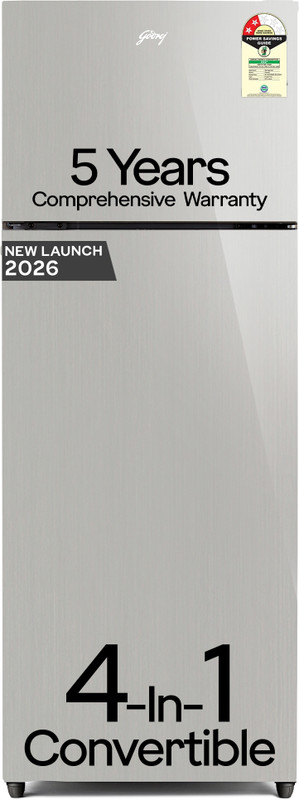 Godrej 308 L Frost Free Double Door 2 Star Refrigerator(Steal Rush, RF EON 331BN RCIT ST RH)