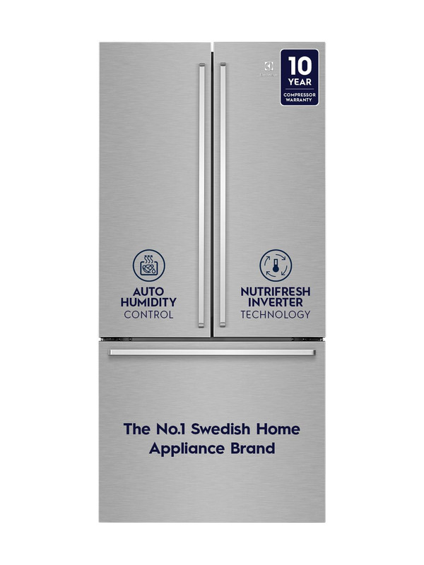 Electrolux 491 L Frost Free Multi-Door Refrigerator with Inverter with TasteLockAuto Technology UltimateTaste 700(Arctic Silver, EHE5224C-A)