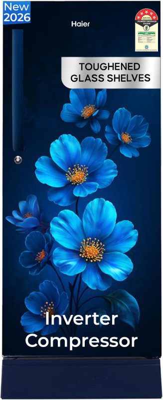 Haier 215 L Direct Cool Single Door 5 Star Refrigerator with Base Drawer with Ice Formation possible in 60 Minutes, Fresh Veg & Fruit Box, Easy Clean back(Marine Xsenia, HED-225MXBA-P)