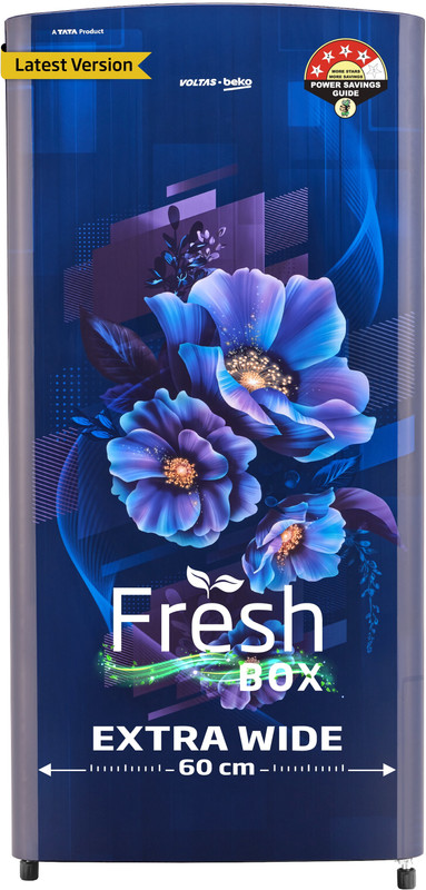 Voltas Beko by A Tata Product 183 L Direct Cool Single Door 4 Star Refrigerator(Bonita Blue, RDC215B / W0BBR0M0000GO)