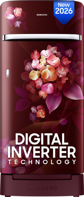 Samsung 215 L Direct Cool Single Door 5 Star Refrigerator with Base Drawer(Hydrangea Plum, RR23H2H35HT/HL)