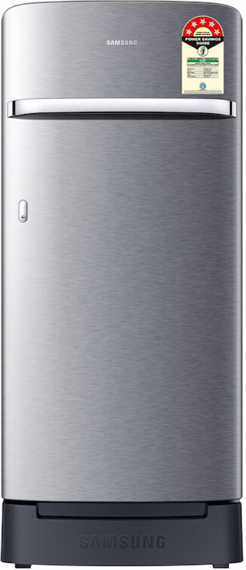 Samsung 189 L Direct Cool Single Door 5 Star Refrigerator with Base Drawer(Midnight Blossom Blue, RR21H2H25UZ/HL)