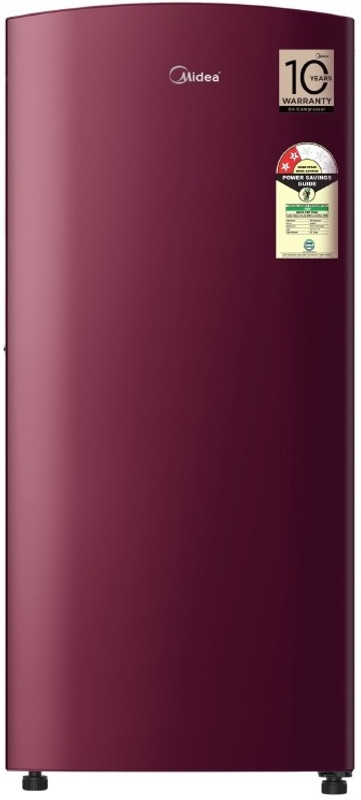 Midea 187 L Direct Cool Single Door 2 Star Refrigerator(Wine, MRD187I2XPAW)