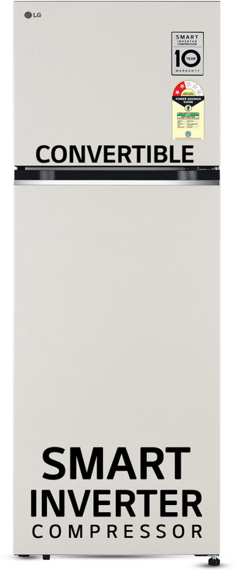 LG 242 L Frost Free Double Door 2 Star Refrigerator with Smart Inverter Compressor and Multi Air Flow(Scarlet Bloom, GL-N292DSBY)
