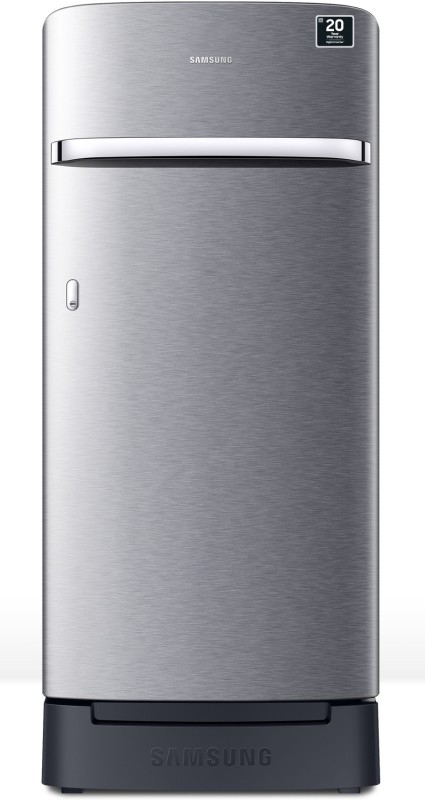 SAMSUNG 189 L Direct Cool Single Door 5 Star Refrigerator with Base Drawer  (Elegant Inox, RR21C2H25S8/HL)