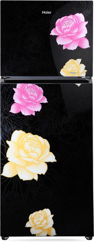 Haier 345 L Frost Free Double Door 3 Star Convertible Refrigerator(Bloom Glass, HRF-3654PBG-E)