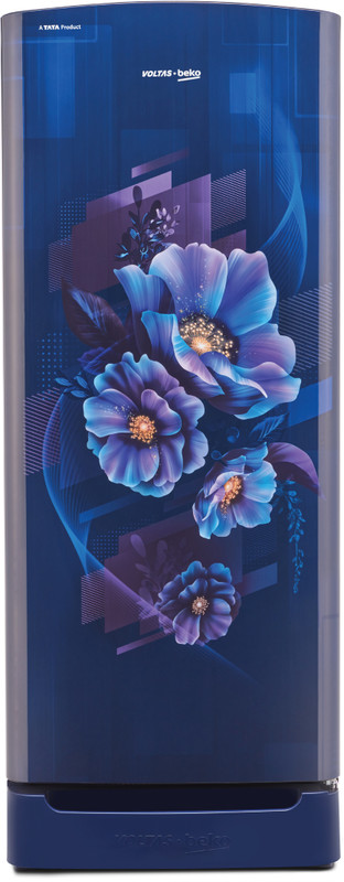 Voltas Beko 183 L Direct Cool Single Door 4 Star Refrigerator with Base Drawer(Dark Grey, RDC215B/W0DGR0M0B00GO)