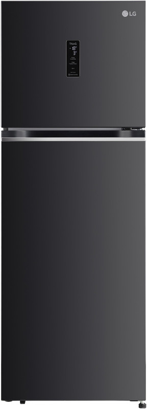 LG 343 L Frost Free Double Door 3 Star Convertible Refrigerator(Ebony Sheen, GL-T382VESX)