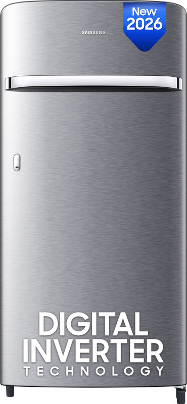 Samsung 189 L Direct Cool Single Door 4 Star Refrigerator(Elegant Inox, RR21H2G24S8/HL)