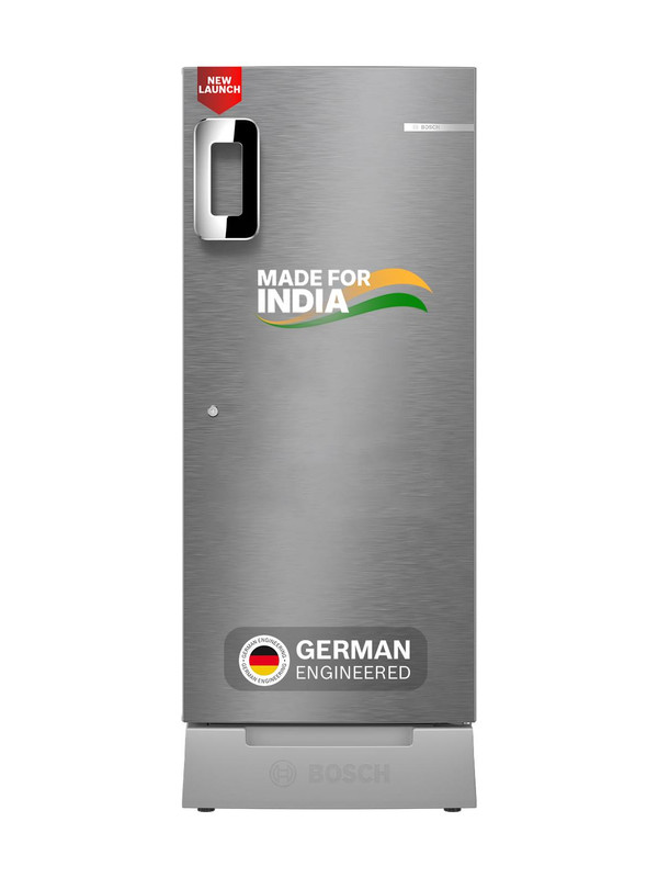 Bosch 207 L 3 Star Inverter Single Door Refrigerator (CST20S23VI, Fine Steel, 2026)